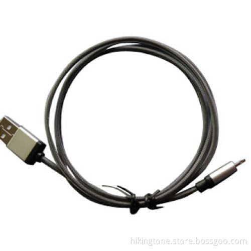 Aluminum housing PET material for iPhone 5 braided cable with MFI license